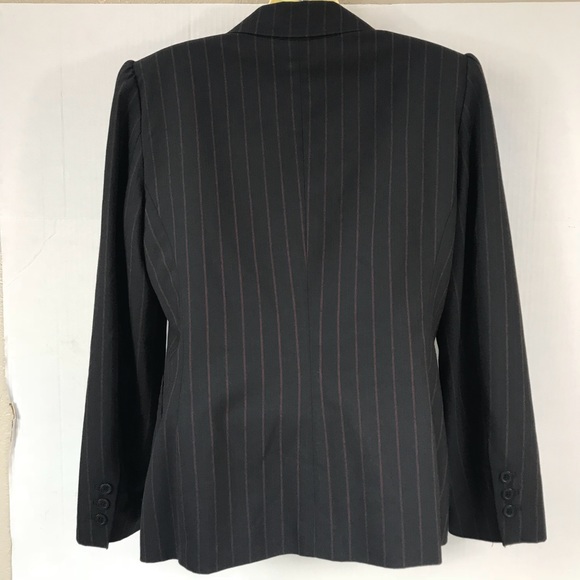 Anne Klein Suit Career Work Blazer Striped Jacket - Picture 3 of 7